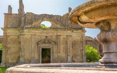 Monterano_Chiesa di San Bonaventura e calco della Fontana Ottagonale Monterano_Chiesa di San Bonaventura e calco della Fontana Ottagonale